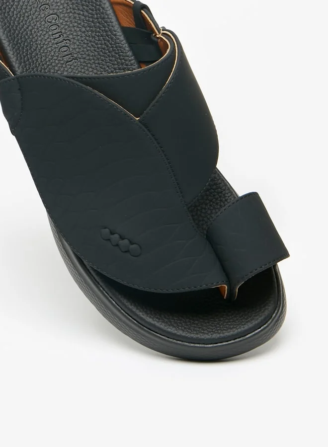 Le Confort Men's Textured Slip-On Arabic Sandals
