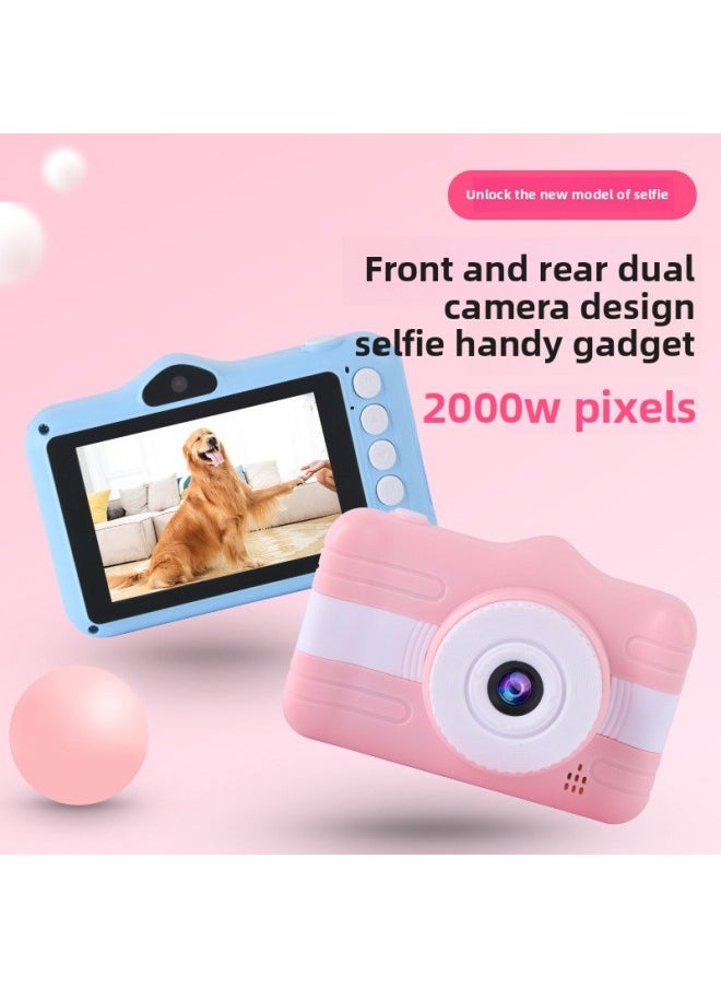Generic Smart HD Digital Camera Children's Toy Camera Dual Camera 3.5 Inch Screen Small SLR Gift-Body Color:Blue  - Image 2