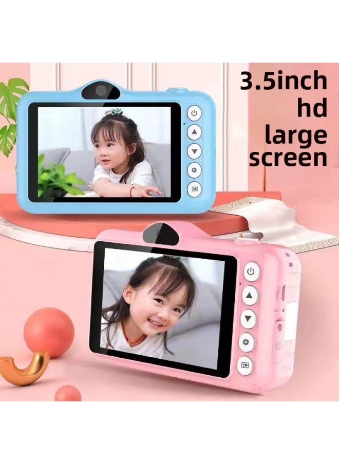 Generic Smart HD Digital Camera Children's Toy Camera Dual Camera 3.5 Inch Screen Small SLR Gift-Body Color:Blue  - Image 3