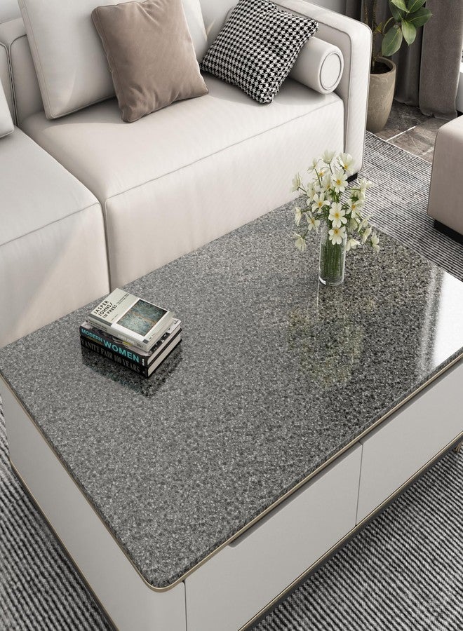 LaCheery Black Granite Countertop Contact Paper 160 x 36 Inch Wide Counter Top Peel and Stick Waterproof Contact Paper for Bathroom Kitchen Countertops Terrazzo Wallpaper Self Adhesive Vinyl Wrap Desk - Image 5