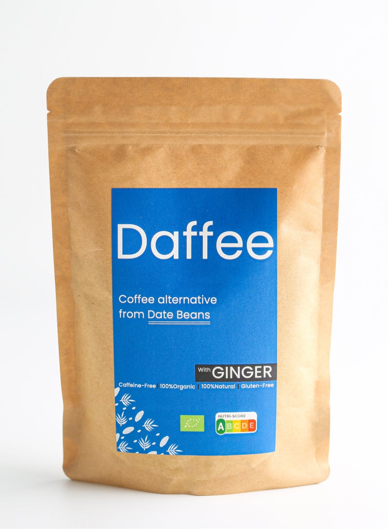 Daffee Decaf Coffee Alternative Made from Organic Date Beans with Natural Ginger -250g - Image 1