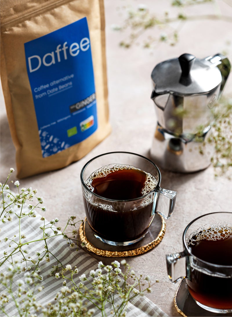 Daffee Decaf Coffee Alternative Made from Organic Date Beans with Natural Ginger -250g - Image 3