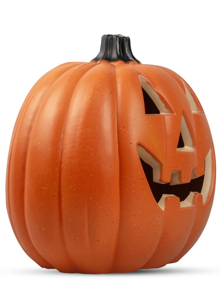 MAD TOYS Creepy 11.6-Inch Giant Light-Up Pumpkin Centrepiece Halloween Decoration with Red Light Bulb for Trick-or-Treat Props, Theme Party, Haunted House Decor - Image 3