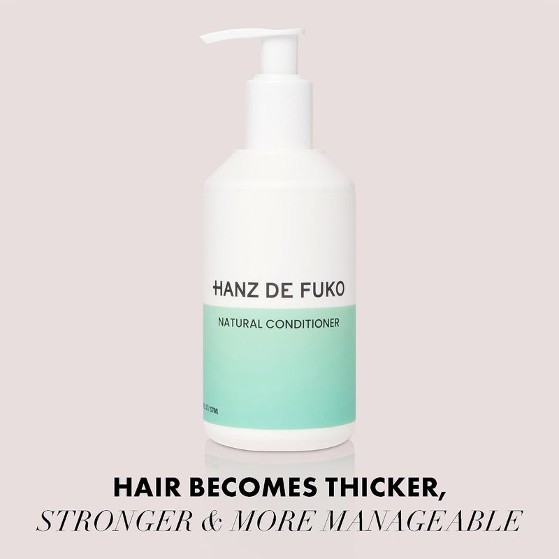 HANZ DE FUKO Natural Conditioner  Premium Moisturising Fomulation with Plant Extracts and Amino Acids for Healthy Scalp and Hair  237ml - Image 2