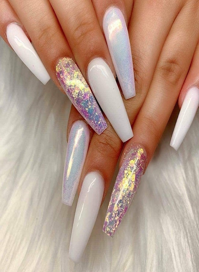 SYGA Transparent Almond Acrylic False Nails, 240pcs (Pack of 1) - Strong, Non Toxic, Full Well Tips - Image 3