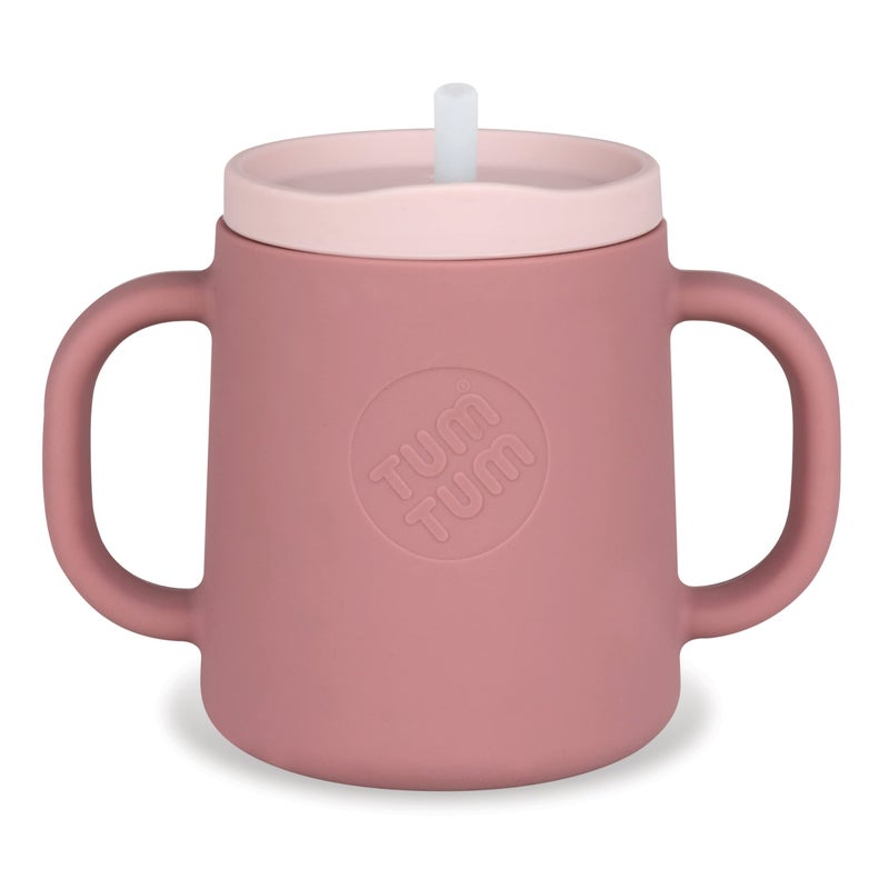 TUM TUM 3 way Baby Trainer Cup, Designed with Feeding Specialist, 180ml (Pink) - Image 1