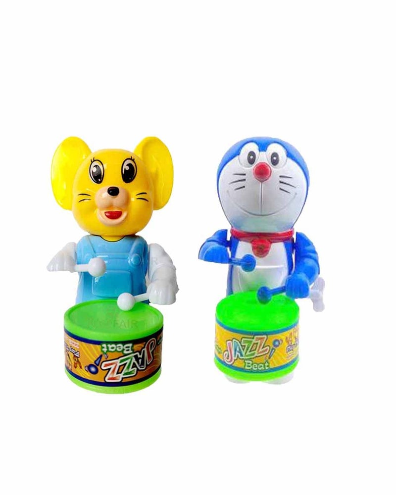 PRIMEFAIR Cute Drummer Toy with Drumming and Dancing Action for Kids Baby Rattle Toys Set Toddler Kids Key-Operated (Multi Design) - Image 1