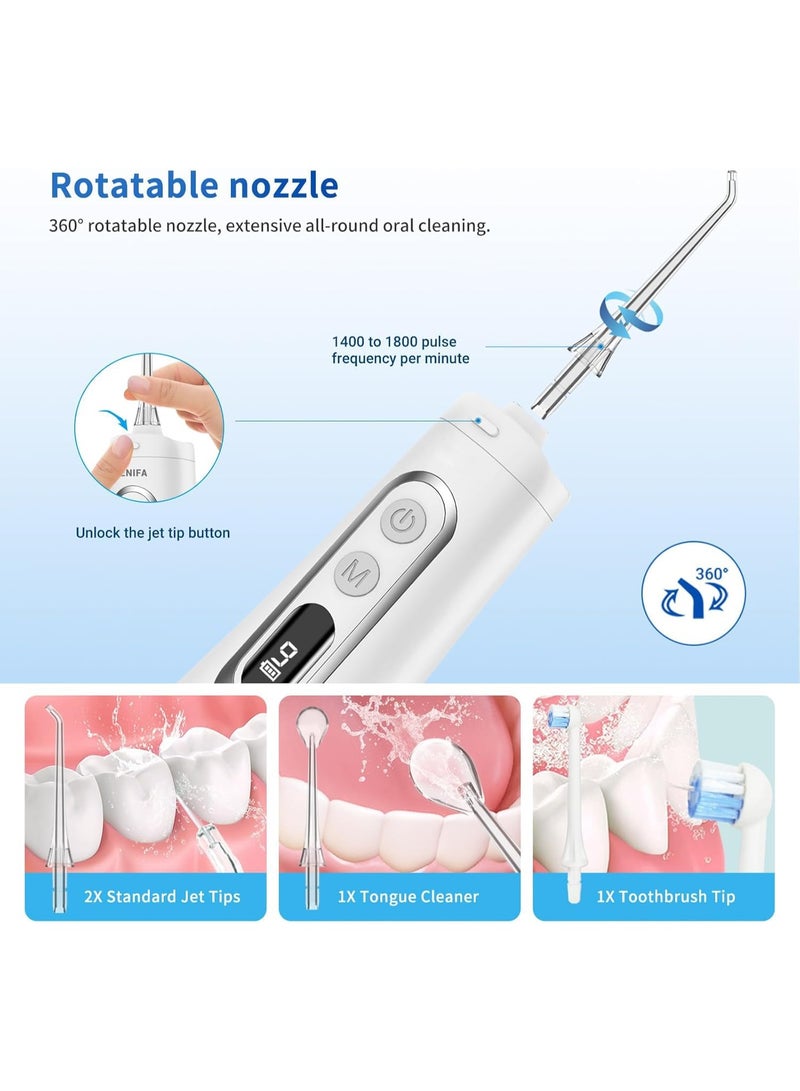 SOLARAE Water Dental Flosser Teeth Pick, 9 Modes, Cordless Portable Rechargeable Orthodontic Water Teeth Cleaner, Ipx7 Waterproof Professional Oral Irrigator For Home And Travel - Image 3