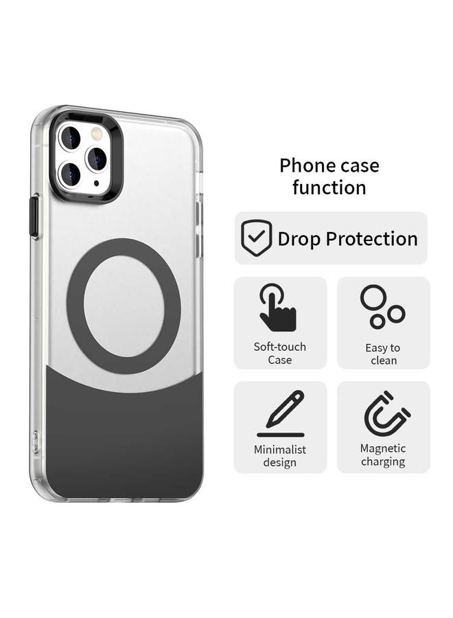 Zaboon Case For iPhone 11 Pro Color Blocking Series MagSafe Magnetic PC Hybrid TPU Phone Case - Image 2