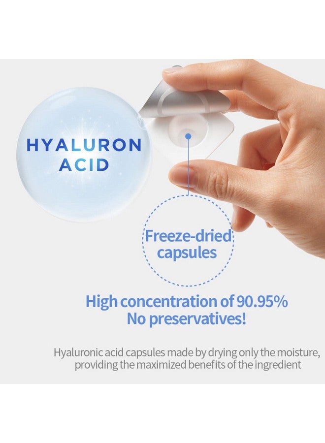 ويليدج مجموعة Real Ha Hydrate ليوم واحد 7Ea للعناية بالشد والترطيب، مصل حمض الهيالورونيك عالي التركيز للبشرة الجافة والحساسة، تركيبة زرقاء شفافة مع 8 مستخلصات عشبية - Image 3