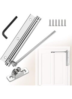 Drofail Drofail Door Closer Door Closers to Convert Hinged Doors Alloy Automatic Fire Rated Door Closer SelfClosing Use to Wooden DoorMetal DoorSecurity Door Steel  - Image 1