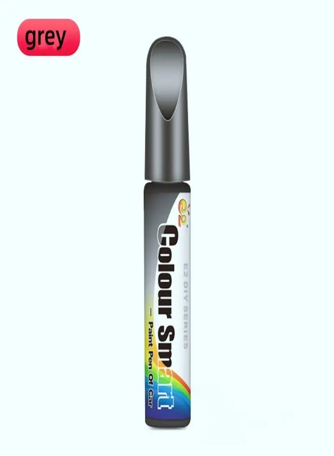 ارواق قلم إصلاح خدوش طلاء السيارات السريع - قلم تصليح 12 مل مصنوع من مادة ABS المتينة لإصلاح شقوق طلاء السيارات والخدوش السطحية، لون رمادي - Image 1