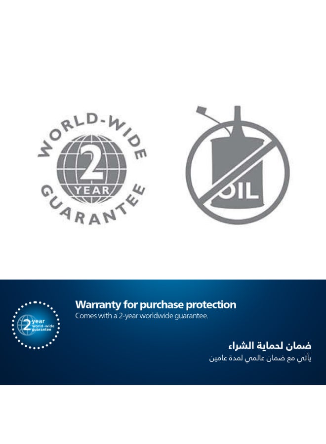 ماكينة قص الشعر HC3525/13 من Philips | قص شعر سهل ومتساوٍ | شفرات ذاتية الشحذ، 13 إعداد للطول | 45 دقيقة من الاستخدام اللاسلكي، تقنية DuraPower، شفرات قابلة للغسل أسود/ رمادي