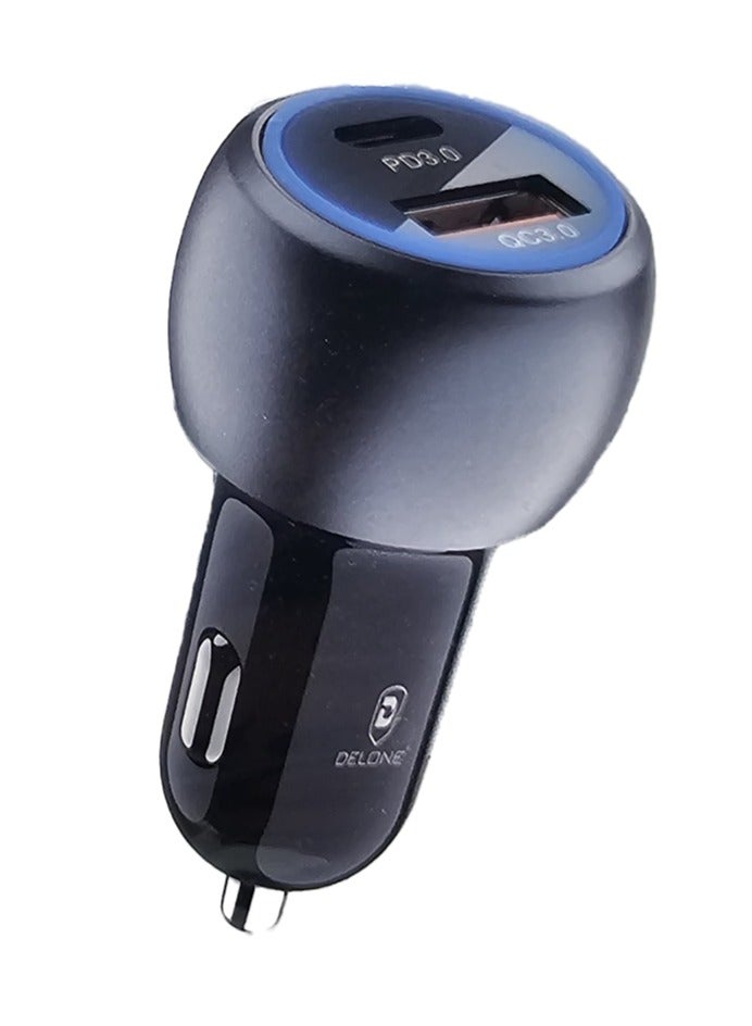 دلوني ديلون 38 وات مزدوج المنافذ مع كابل لأجهزة آيفون وأيباد وأكثر - Image 1