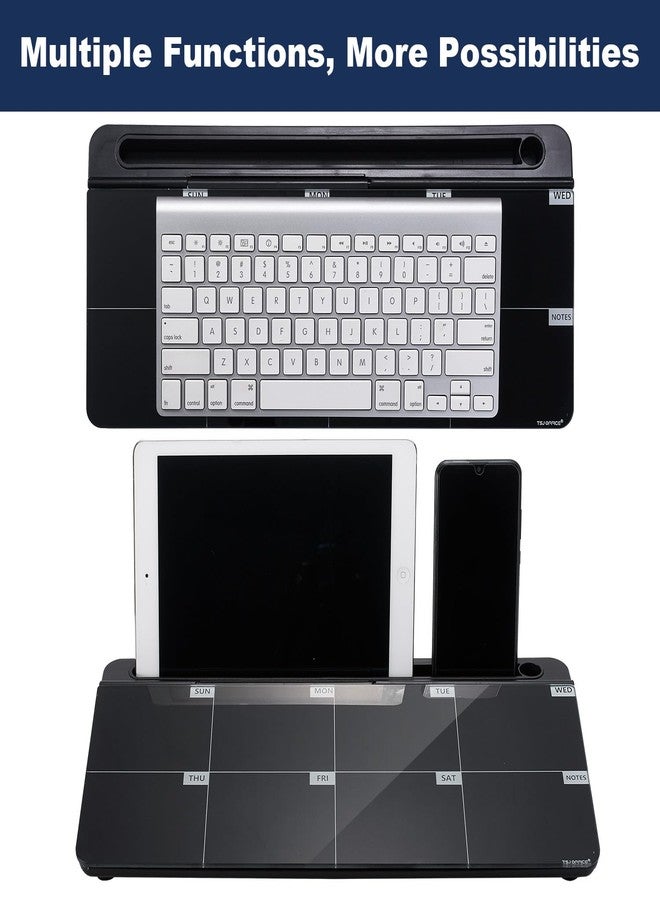TSJ OFFICE Desktop Whiteboard Dry-Erase-Board - Computer Keyboard Stand White Board Surface Pad with Drawer, Desk Organizers with Accessories for Office, Home, School Supplies - Image 5
