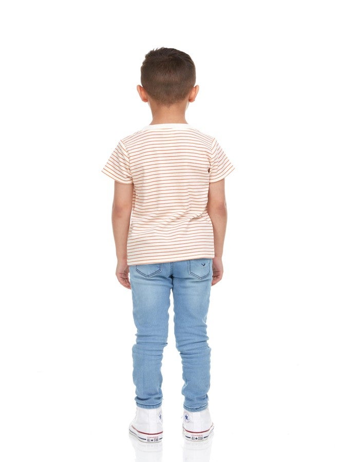 Cudlie 5-Pack Toddler/Baby Boy Short Sleeve Shirts - Premium Quality T-Shirt Tops for Lightweight Comfort and Style.Multipack Infants and Childrens Essentials. - Image 5