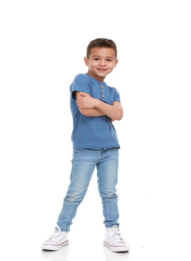 Cudlie 5-Pack Toddler/Baby Boy Short Sleeve Shirts - Premium Quality T-Shirt Tops for Lightweight Comfort and Style.Multipack Infants and Childrens Essentials. - Image 3