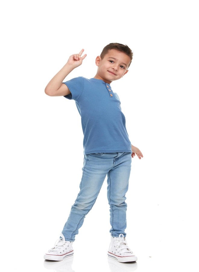 Cudlie 5-Pack Toddler/Baby Boy Short Sleeve Shirts - Premium Quality T-Shirt Tops for Lightweight Comfort and Style.Multipack Infants and Childrens Essentials. - Image 4