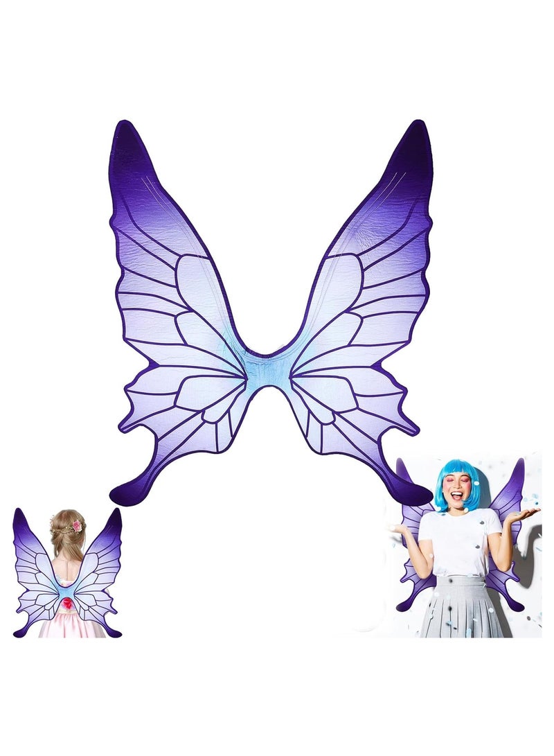 Zikra erfly Fairy Wings Purple Sparkle Princess erfly Wings Angel Wings Dress Up Girls erfly Costume Birthday Wedding Decoration For Women Girl - Image 1
