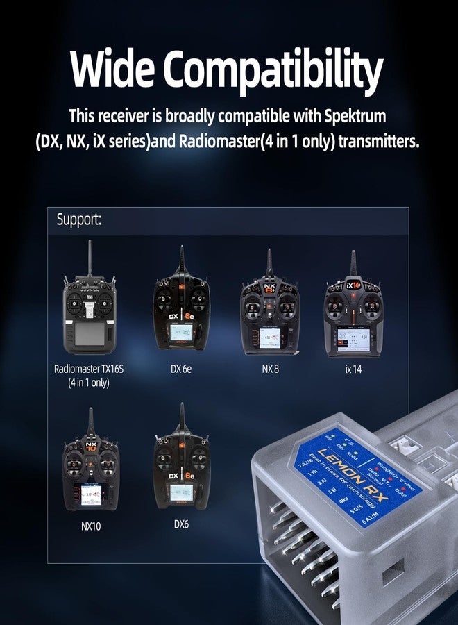 Buddy RC Lemon Rx DSMP 7-CH TELEMETRY STABILIZER & XT60 Energy Meter (DSMX/DSM2 Compatible) LMN0086XT60 - Image 2
