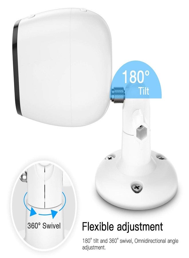 HOLACA Security Wall Mount Plus - Adjustable Indoor/Outdoor Compatible with Arlo Pro,Arlo Pro 2, Arlo Ultra,Arlo Go,Arlo HD and Other Compatible Models.(3-Pack) (White) - Image 4