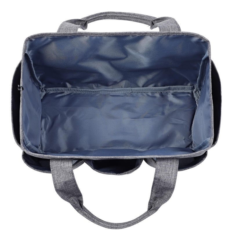 HOMEST Craft Organizer Tote Bag with Multiple Pockets, Storage Art Caddy for Scrapbooking, Crafts Supply Carrier for Tool, Gray - Image 5