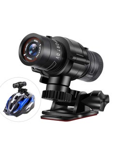 General Bicycle Helmet Camera 1080P HD Sports Camera Mountain Motorcycle Waterproof Mini DV Camera F9 120°A+ Motorcycle Wide Angle Car Video Recorder (0G)  - Image 1
