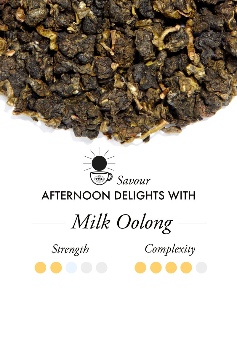 TWG Tea Milk Oolong | Oolong Tea | Milky & Toasted | 15 Hand Sewn Cotton Teabags | Gift Set - Image 2