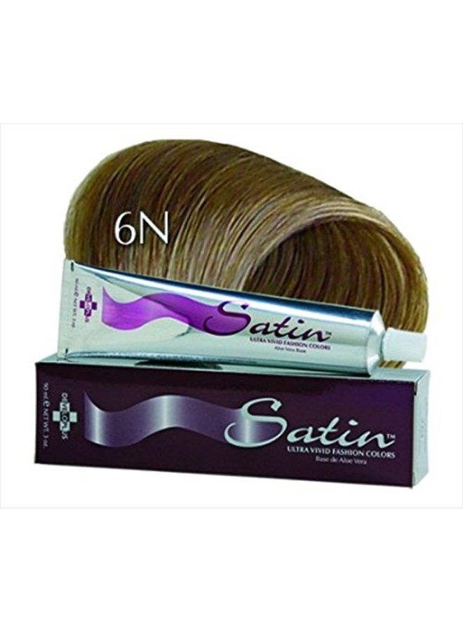 Developlus Satin Color #6N Dark Blonde 3 Ounce (88ml) (3 Pack) - Image 1