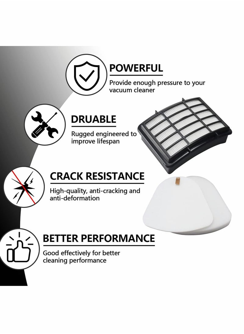 Y&D - Filters, Felt Compatible with Shark Navigator Lift-AwayNV350/NV352/NV355/NV356/NV357/UV440 2 HEPA + 4 Foam - Image 1