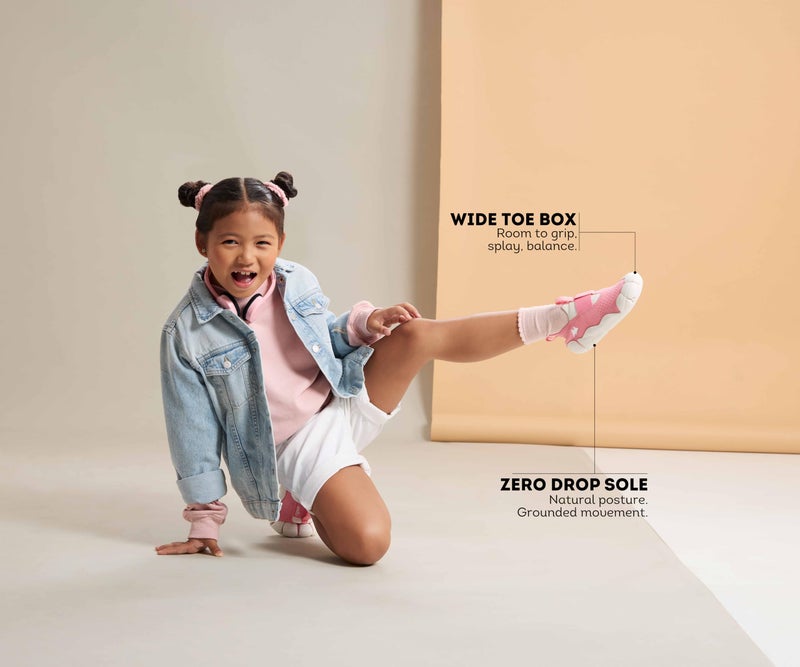 ARETTO Leaps, Kids Everyday Wear Shoes, Size S3 | EU 26, 27, 28 | Age 3-4 Years | Candy Floss - Image 4