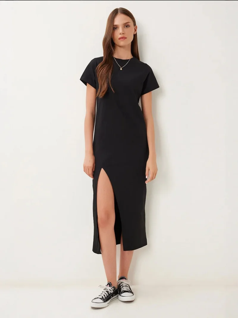 السعادة في إسطنبول ISTANBUL Slim Fit Midi Dress with Side Slit