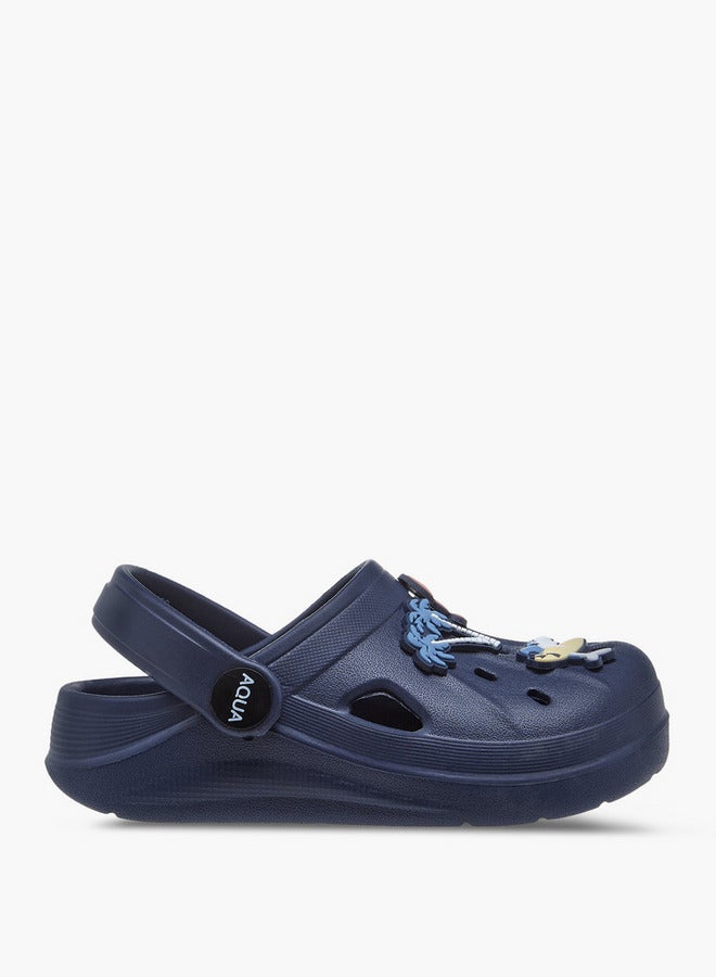 Aqua Boys Accent Detail Clogs with Backstrap - Image 3