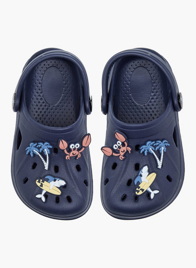 Aqua Boys Accent Detail Clogs with Backstrap - Image 1