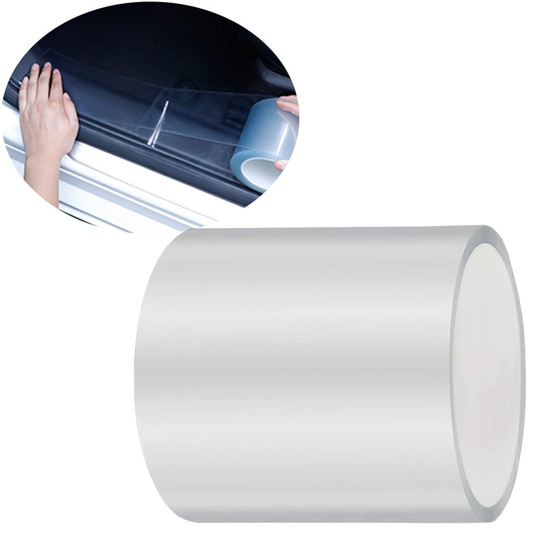 ToLanbbt Car Door Edge Guard Invisible Automotive Door Sill Guard Protectors Anti-Scratch Adhesive Tape Waterproof Strips for Car Door Edge Protection (33Ft x 3.94â€, Transparent) - Image 1
