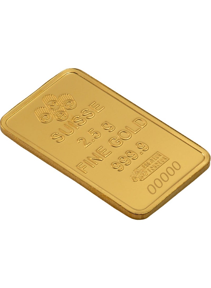 بامب بار ذهب PAMP Suisse سيدة الحرية 2.5 جرام ذهب نقي 999.9 - Image 2