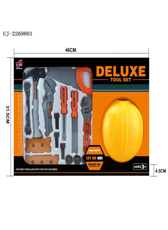 Play House Educational Toy Boy Repair Tool Children's Tool DIY Simulation Tool Portable Box Set-Color:CJ-2269801 - Image 1