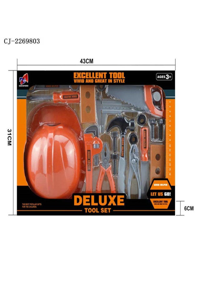 Play House Educational Toy Boy Repair Tool Children's Tool DIY Simulation Tool Portable Box Set-Color:CJ-2269801 - Image 4