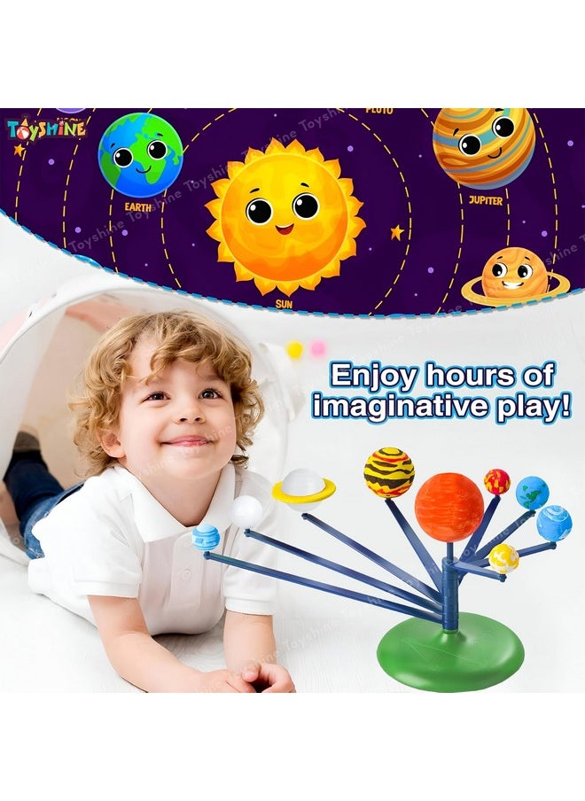Toyshine Toyshine My Working Solar System Assemble Paint and Learn DIY Planetarium Model Activity Kit STEM Educational Learning Creative Fun Cum Indoor Game for Boys and Girls 8+  - Image 5