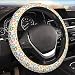YANGDADA Vintage Groovy Flowers Cute Steering Wheel Cover Universal 15 Inch Cute Car Accessories Protector for Women Men - Image 2