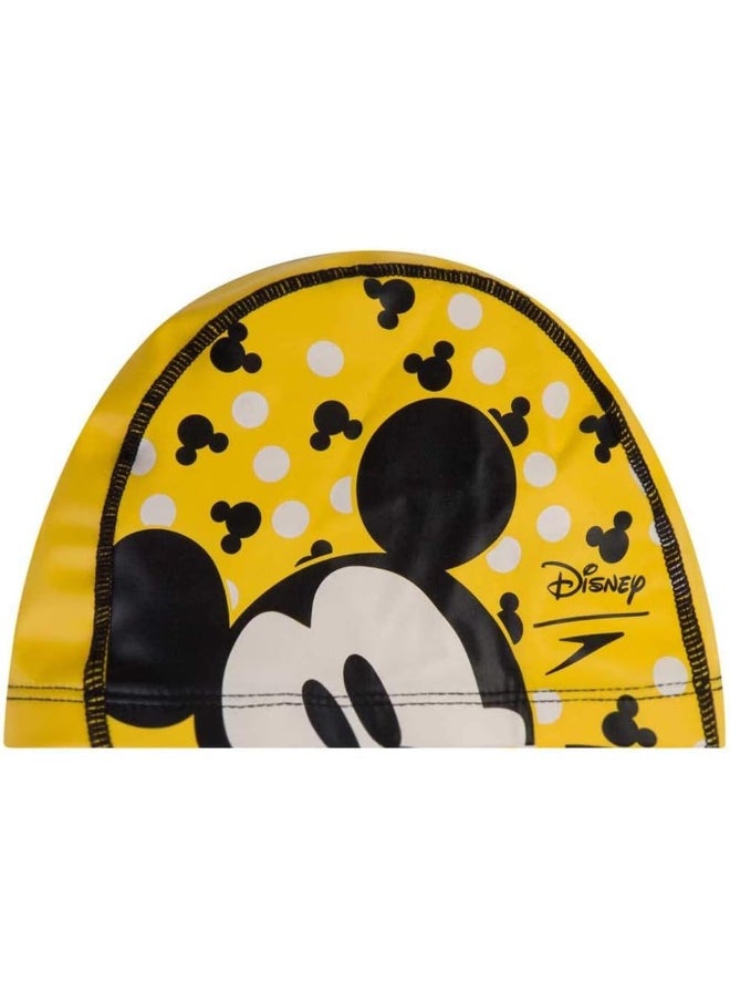 speedo Kids' X Disney Mickey Print Pace Swimming Cap Yellow  - Image 3