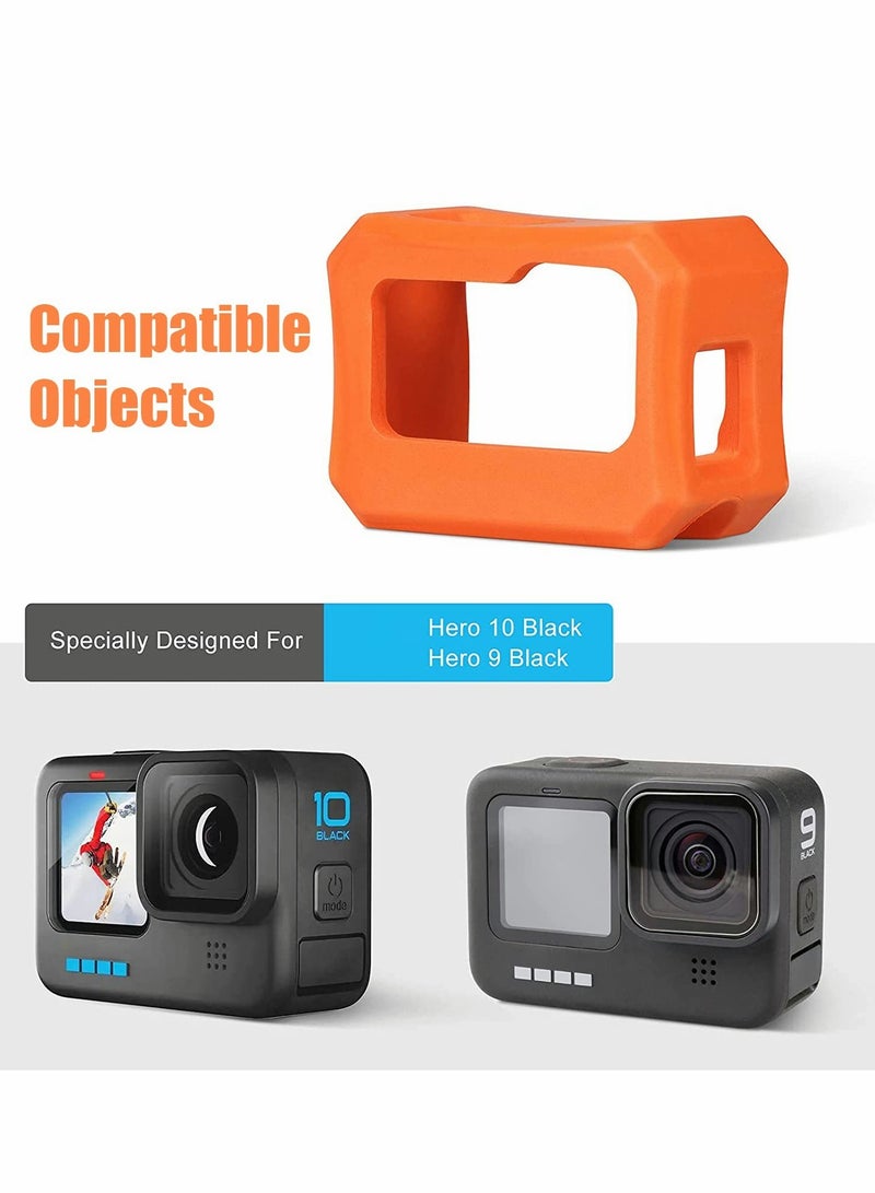 KASTWAVE Floaty Case for Hero 10/9 Black, Vitality Orange Floating Case with Long Screw, Float Buoyancy Cover Box - Image 3