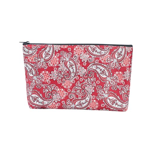 GUSTARIA Empty Mahjong BagThickened Red Printed American Mahjong Tiles Bag Case Only - Image 1