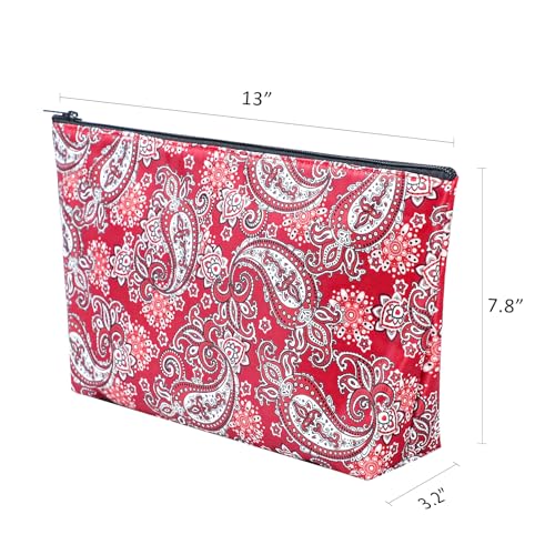 GUSTARIA Empty Mahjong BagThickened Red Printed American Mahjong Tiles Bag Case Only - Image 5