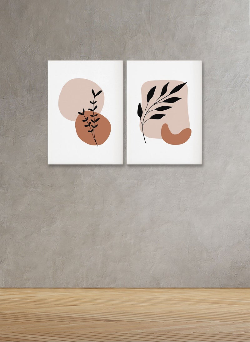 Marktna Decorative Wall Art Painting with a Modern Design, 2 pieces, Size 80x60 cm - Image 1