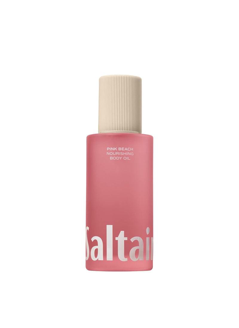Saltair Saltair Body Oil. Luxurious Pink Beach After Shower and Bath Oil Moisturizer for Women. Botanical, Non-Greasy, and Well-Absorbing Lotion for Hydrating Dry Skin. 4oz Glass Pump Bottle 