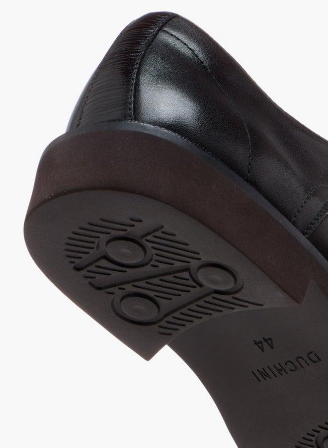 DUCHINI Men's Solid Lace-Up Derby Shoes - Image 5