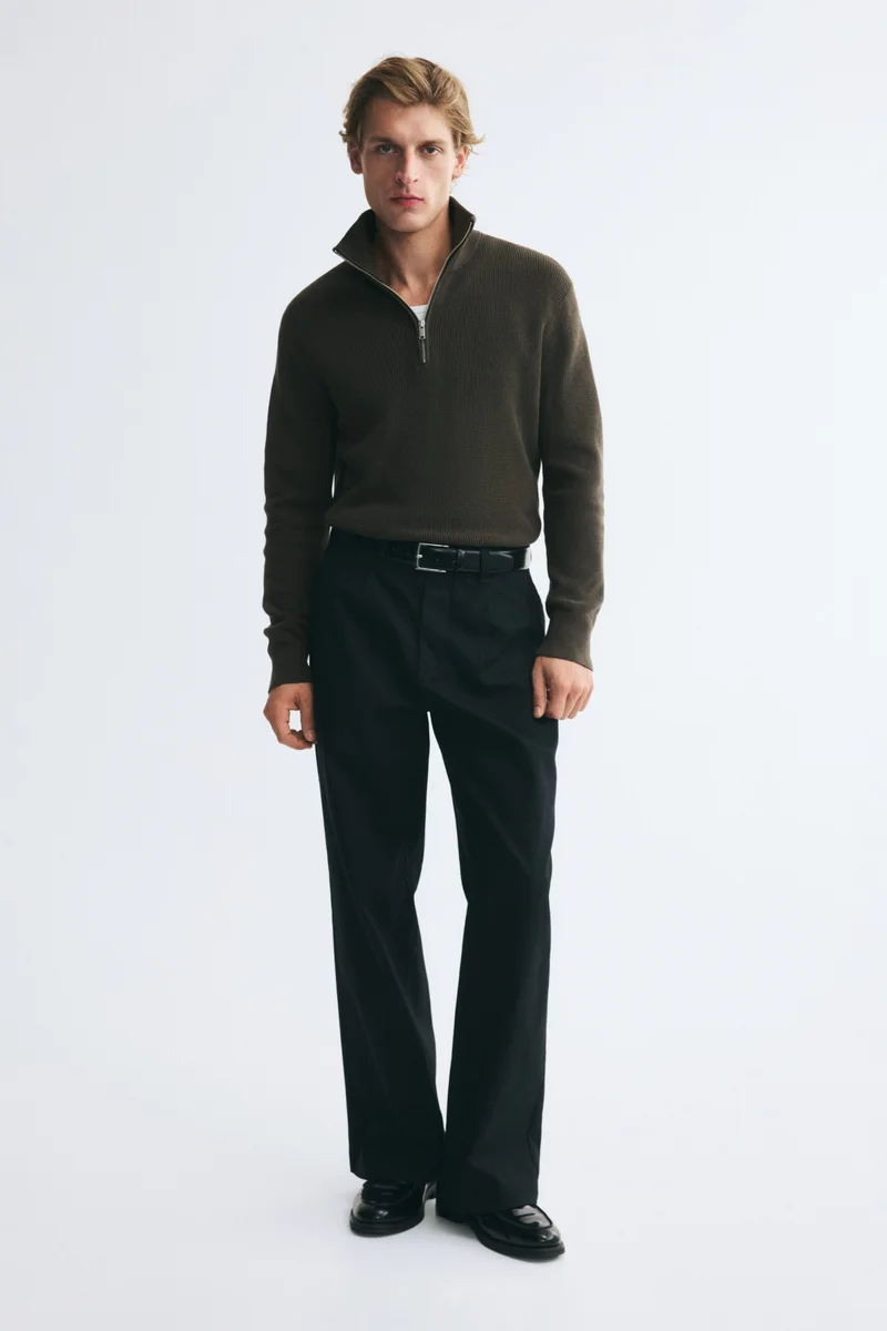 H&M Regular Fit Zip-top jumper