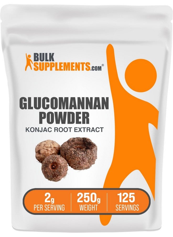 BulkSupplements.com Glucomannan Powder - from Konjac Root Extract Powder, Glucomannan Supplements - Gluten Free, 2g per Serving, 250g (8.8 oz) (Pack of 1) - Image 1