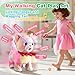 HCdoujoy Colorful Leash Walking Cat for Girls Set Toy Interactive Talking Singing Cat Kids Remote Control Walking Kitten Dancing Kitten Mimicking Robotic Kitty That Meow and Purrs Robot for Toddlers Baby - Image 4